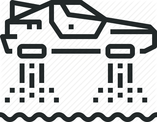 512x400 Aircraft, Car, Delorean, Flying, Future, Hovercar, Vehicle Icon