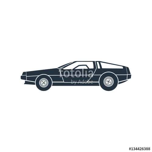 500x500 Future Car Side Icon On White Background Stock Image And Royalty