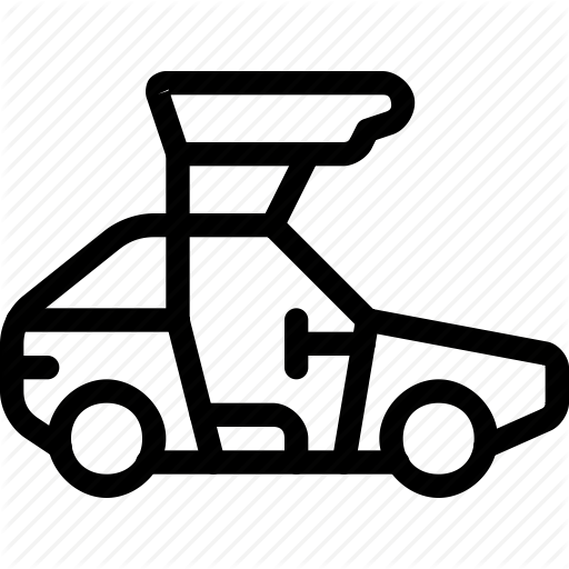 512x512 Antique, Car, Delorean, Luggage, Transport, Transportation, Travel