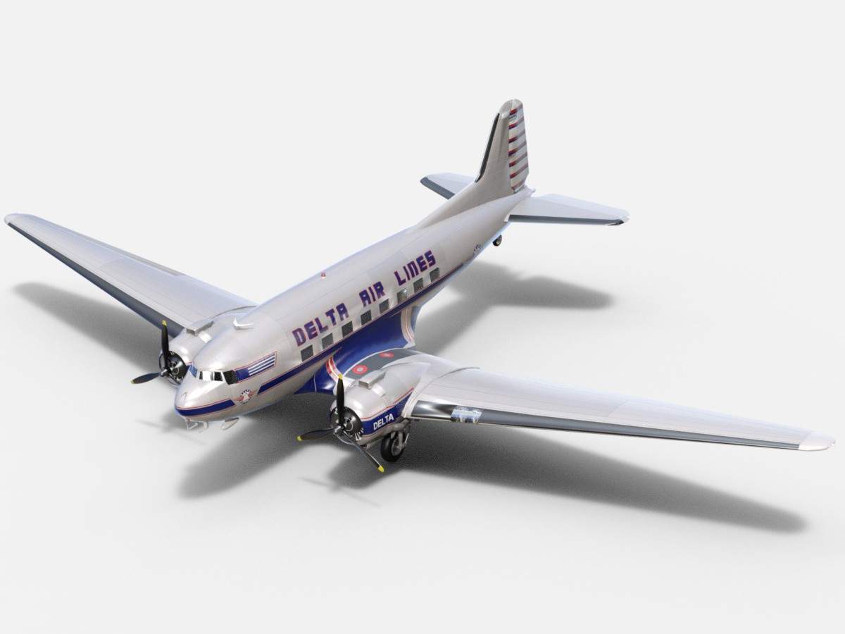 1200x900 Douglas Dc Delta Airlines Model