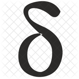 256x256 Delta Icon Of Glyph Style