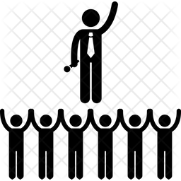 256x256 Democracy Icon Of Glyph Style