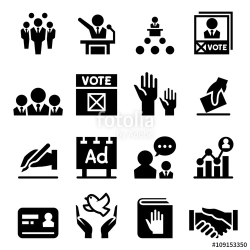 500x500 Democracy Election Icon Stock Image And Royalty Free Vector