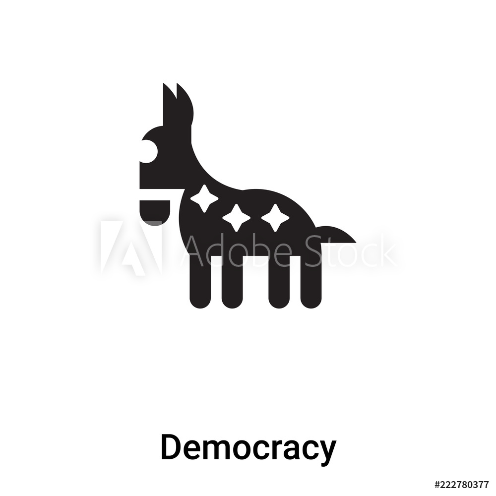 1000x1000 Photo Art Print Democracy Icon Vector Isolated On White