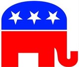 160x136 The Democratic Donkey And The Republican Elephant