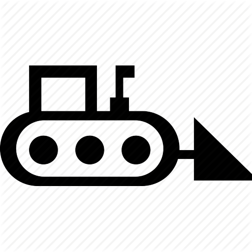 512x512 Bulldozer, Construction, Demolition, Destroy, Heavy, Strike