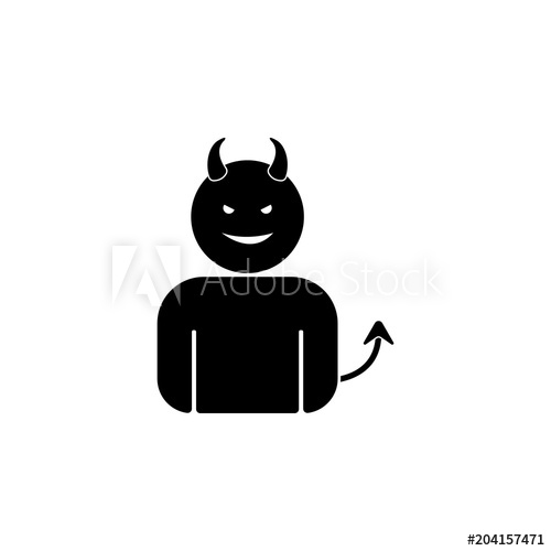 500x500 Demon Icon Element Of Angel And Demon For Mobile Concept And Web