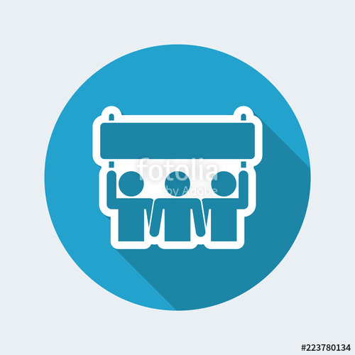 500x500 People Demonstration Icon Stock Image And Royalty Free Vector