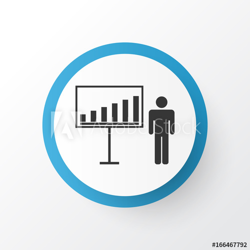 500x500 Business Demonstration Icon Symbol Premium Quality Isolated