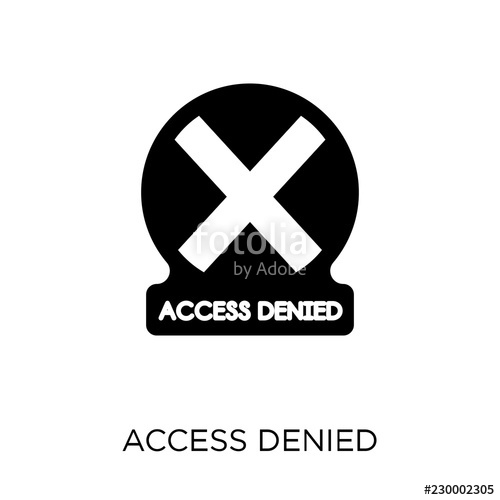 500x500 Access Denied Icon Access Denied Symbol Design From Internet