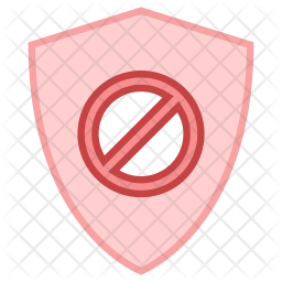 256x256 Access Denied Icon Of Colored Outline Style