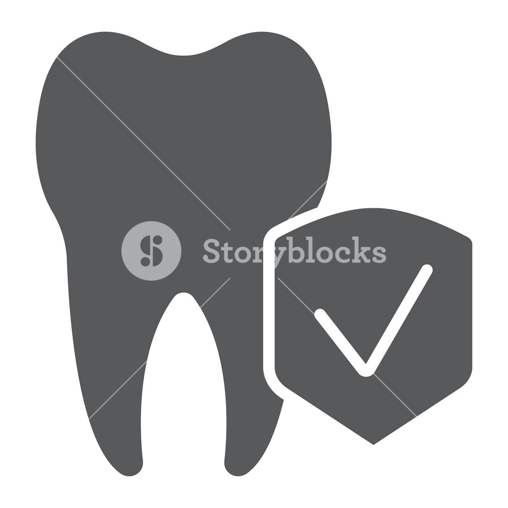 1000x1000 Dental Insurance Glyph Icon, Medical And Health, Dental Care Sign