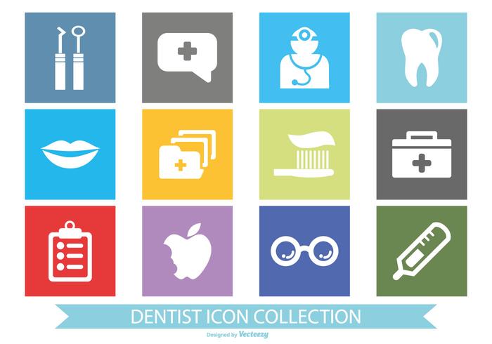 700x490 Dentist Icon Collection Stock Images