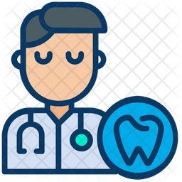 256x256 Dentist Icon Of Colored Outline Style