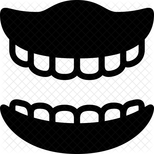 512x512 Denture Icon Of Glyph Style