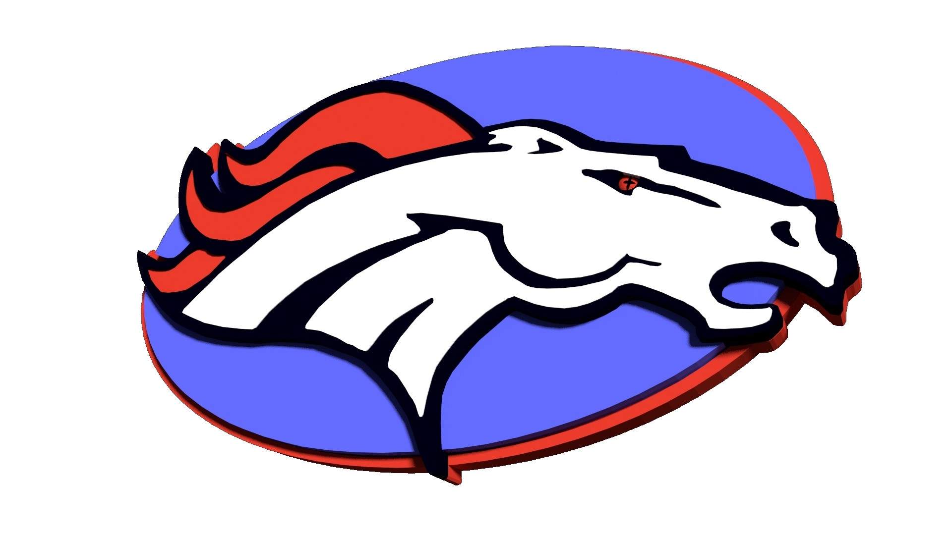 1920x1080 Denver Broncos Logo Oval Model