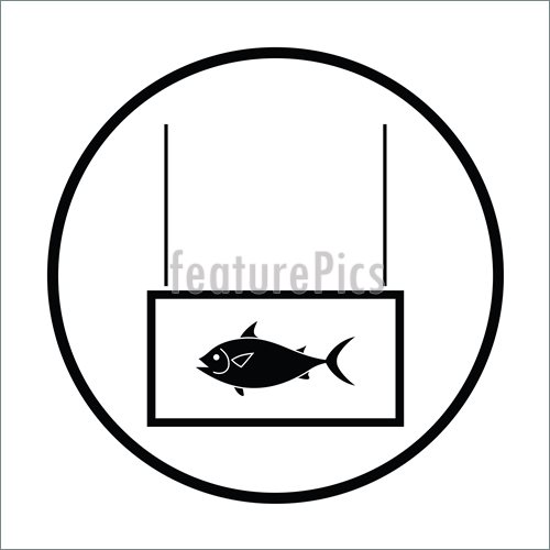 500x500 Illustration Of Fish Market Department Icon