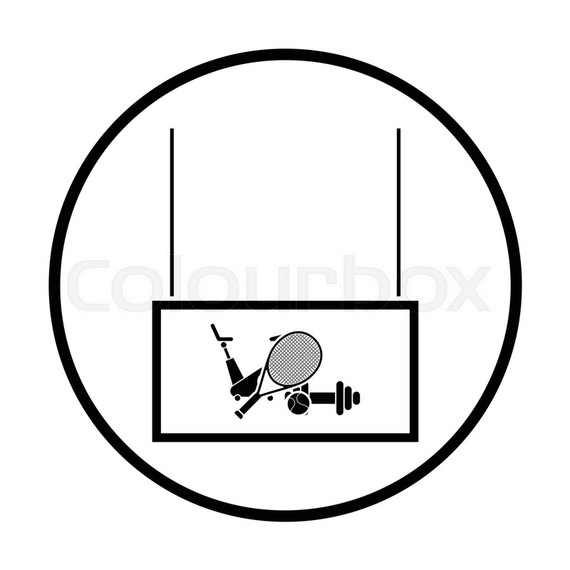 800x800 Sport Goods Market Department Icon Stock Vector Colourbox