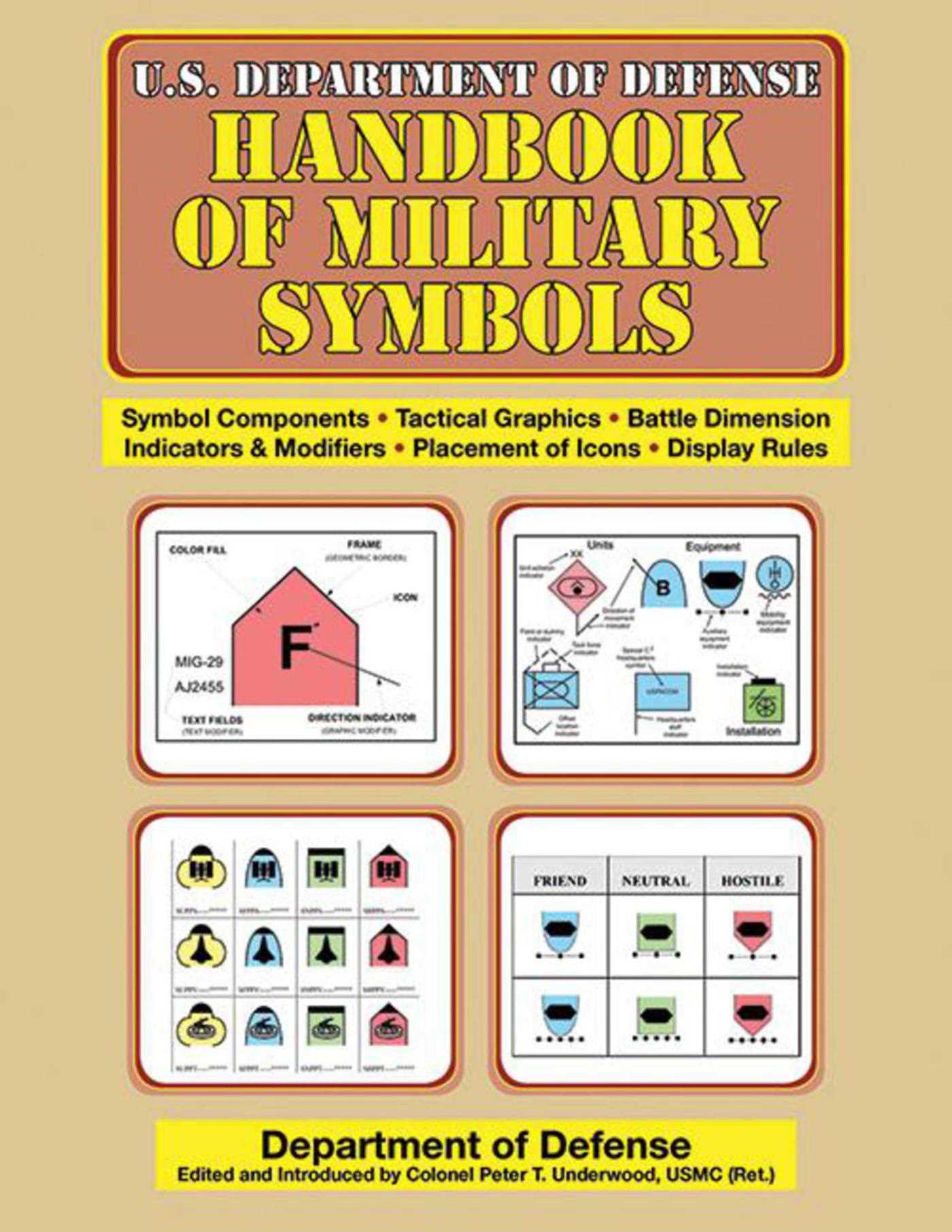 1400x1811 U S Department Of Defense Handbook Of Military Symbols Book