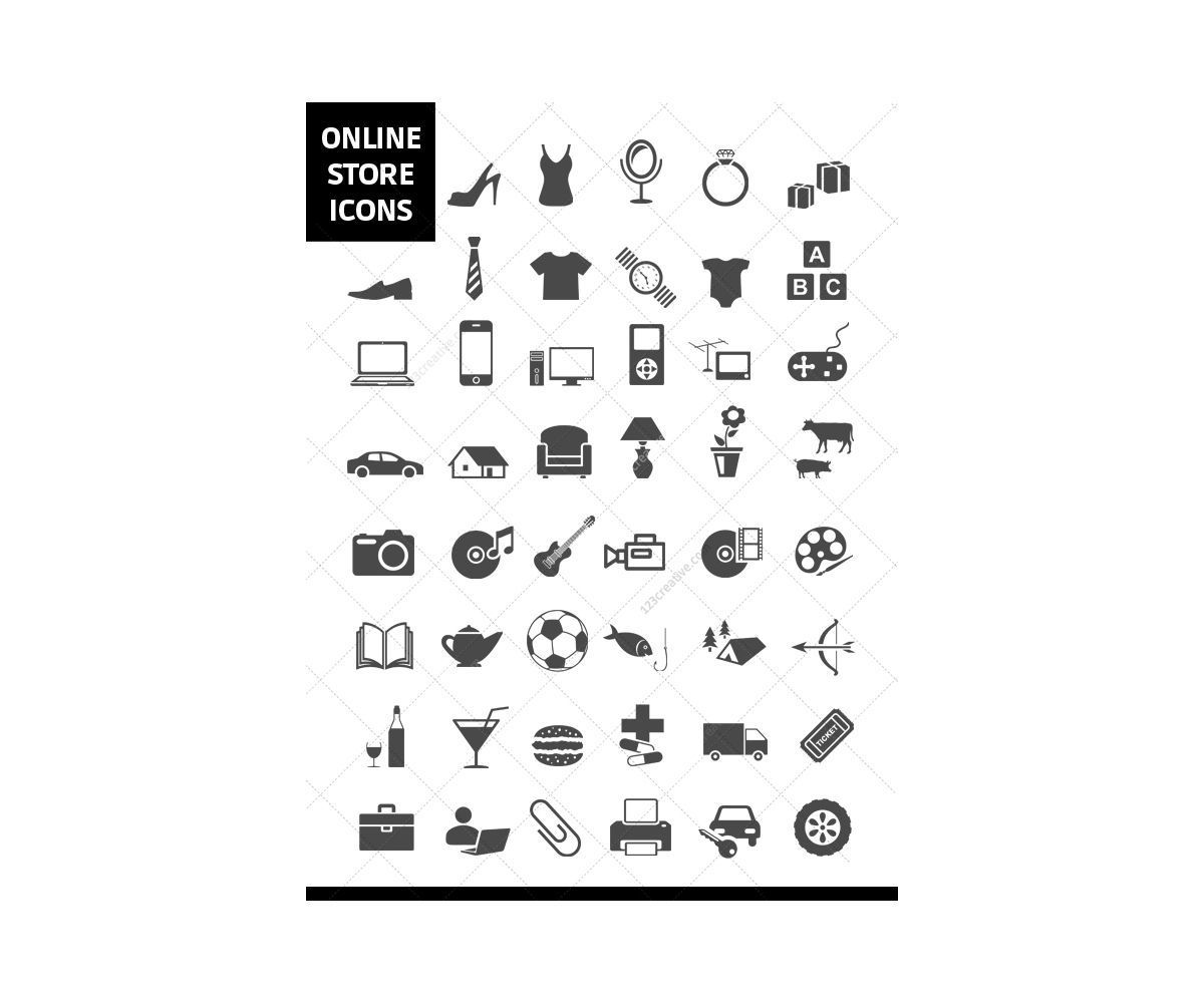 1200x1000 Online Store Icons