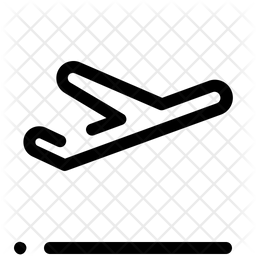 256x256 Flight Departure Icon Of Glyph Style