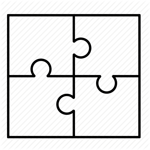 512x512 Connected, Dependency, Interdependency, Interlocking, Jigsaw Icon
