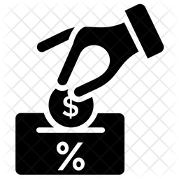 256x256 Deposit Icon Of Glyph Style