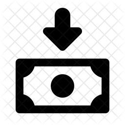 256x256 Deposit Money Icon Of Glyph Style