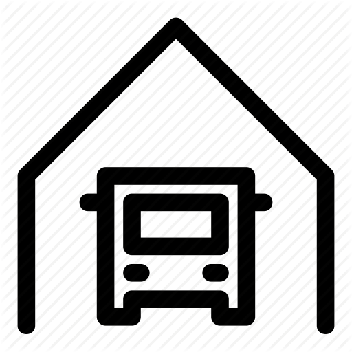 512x512 Bus, Depot, Fleet, Garage, Passenger, Transport Icon