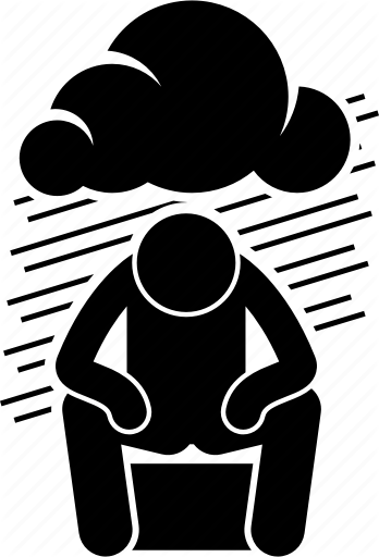 Depression, Gloomy, Hopeless, Miserable, Sad, Sorrow Icon 348x512 Depression, Gloomy, Hopeless, Miserable, Sad, Sorrow Icon