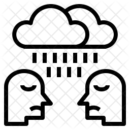 256x256 Depression Icon Of Line Style
