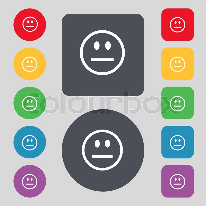 800x800 Sad Face, Sadness Depression Icon Stock Vector Colourbox