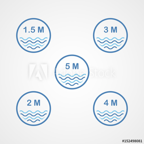 500x500 Pool Depth For Swimming Pool Logo Icon