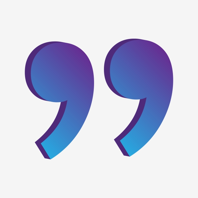 640x640 Classic Quote Icon Commas With Depth Effect Vector, Quote