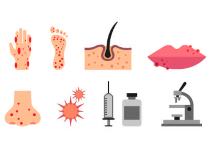 700x490 Set Of Dermatology Icons