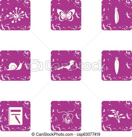 450x470 Describe The Bug Icons Set, Grunge Style Describe The Bug Icons