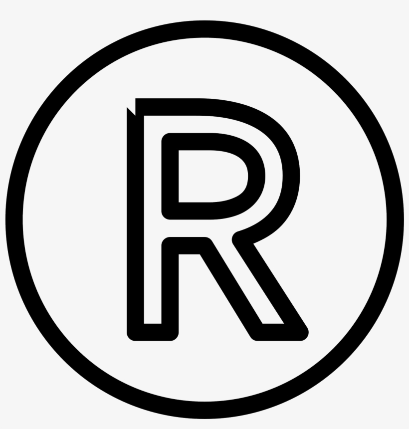 820x860 The Icon Is Used To Describe Registered Trademark