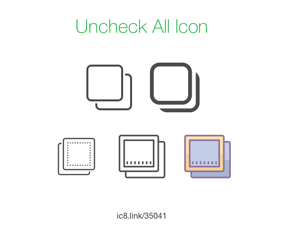 572x495 Uncheck All Icon