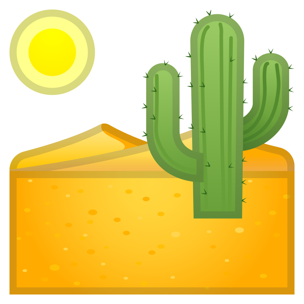 1024x1024 Desert Icon Noto Emoji Travel Places Iconset Google