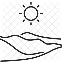 256x256 Desert Icon Of Line Style