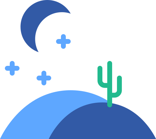 512x456 Landscape, Night, Desert Icon Free Of Landscape