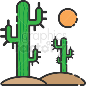 300x300 Desert Cactus Icon Clipart Royalty Free Gif, Png