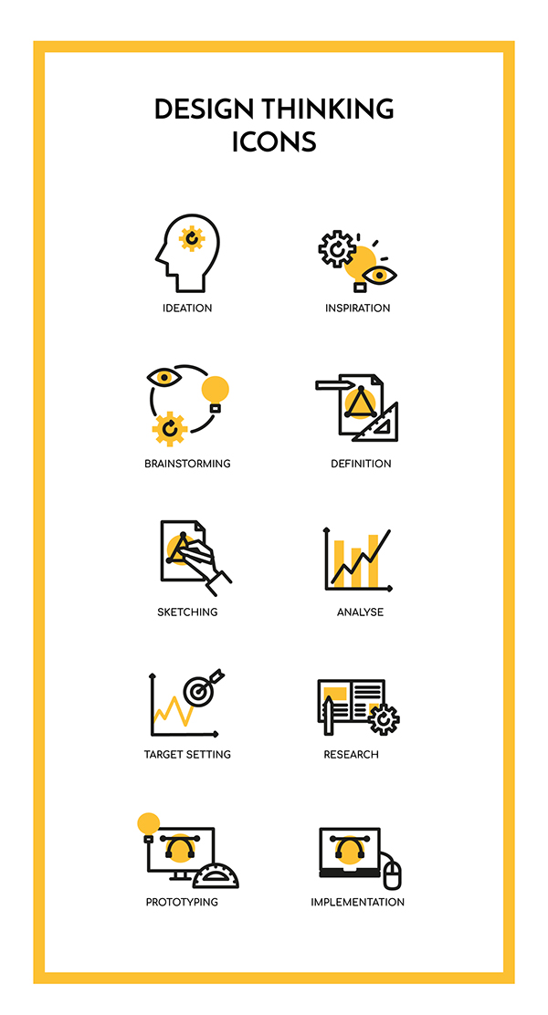 600x1112 Design Thinking Icons On Student Show