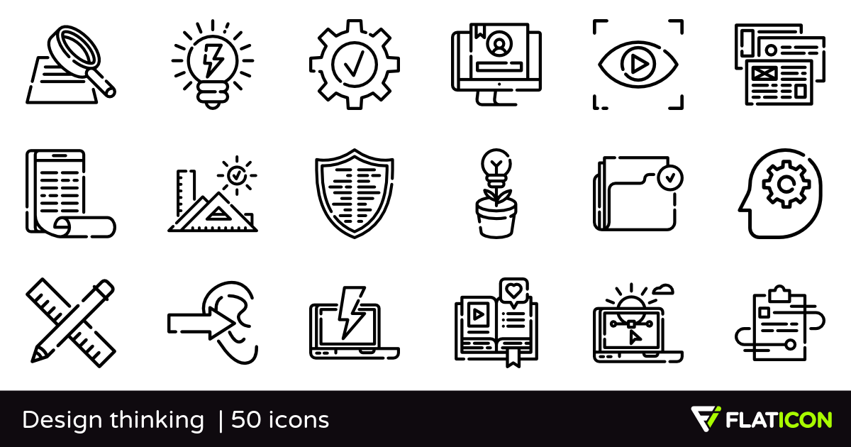 1200x630 Design Thinking Premium Icons