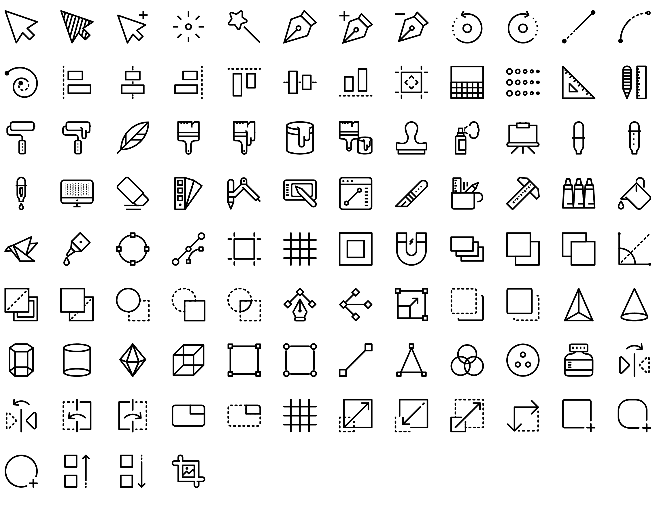 2280x1760 Native Line Icons Pack