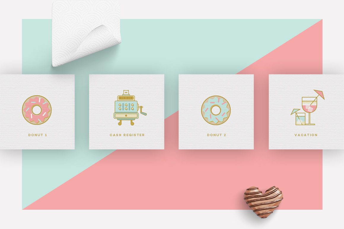 1160x772 Cake Designer Icon Pack Retro Styled Icon Collection Polar Vectors