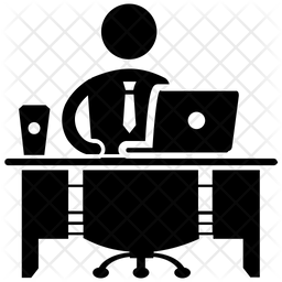 256x256 Boss Desk Icon Of Glyph Style