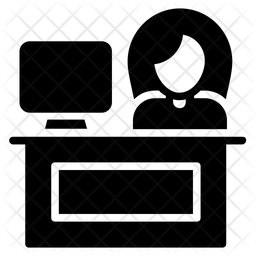 256x256 Information Desk Icon Of Glyph Style