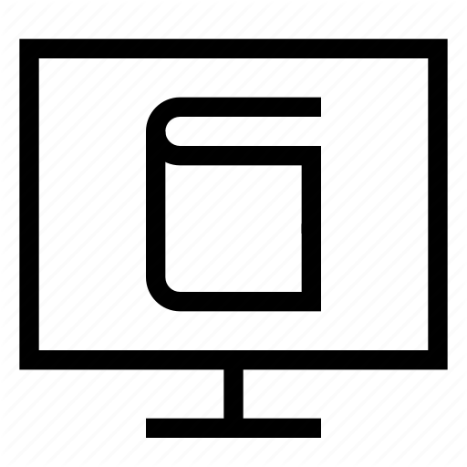 512x512 App, Application, Computer, Desktop, Display, Monitor, Reading Icon