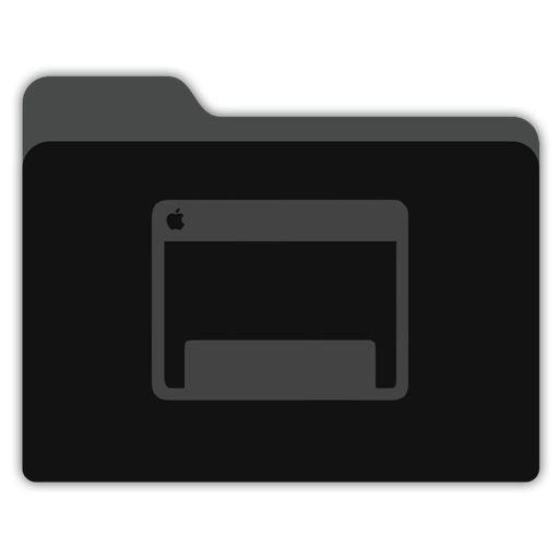 512x512 Desktop Black Folder Icon